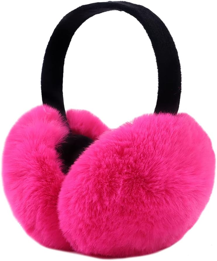 Peecabe Winter Women Earmuffs Faux Fur Girls Ear muffs Warm Unisex Kids Ear Covers Foldable Outdoor Boy Ear Warmers for Women - Image 1